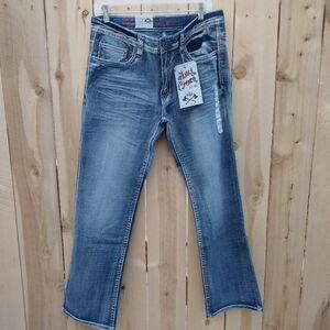 Axe & Crown NWT Nighthawk Men's Classic Straight Jeans Size 33W 30L Thick Stitch
